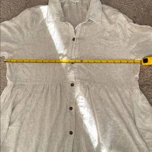 Umgee Cream Button Down Shirt thumbnail 8