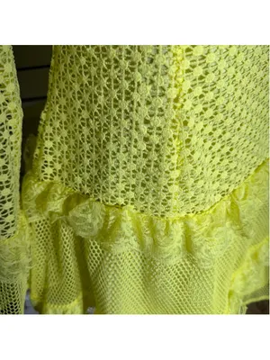 Simplee Apparel Retro rare neon mini dress mesh lace off shoulder cosplay pollypocket dollcore S thumbnail 9