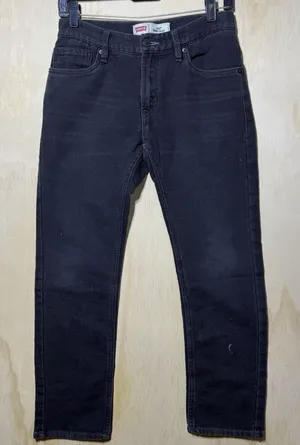 Levis 511 Slim Fit Jeans Black Stretch Denim W28 L28 Womens Dark Wash‎ thumbnail 1