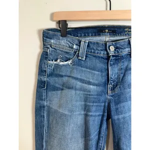 7 For‎ All Mankind Slim Straight Medium Wash Blue Jeans AU8090525A Womens 27 thumbnail 3