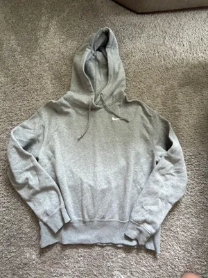 Nike Hoodie Sweatshirt Grey thumbnail 1