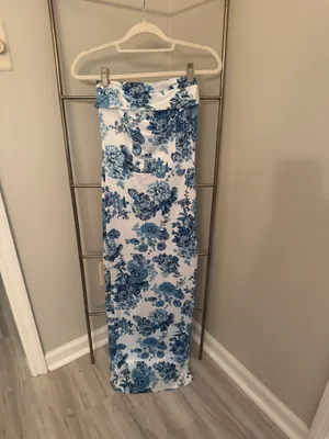 Blue Floral Maxi Dress Thats So Fetch US thumbnail 4