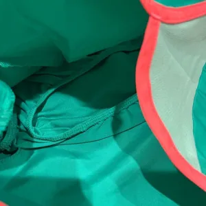 Danskin Women's Athletic Running Shorts Teal Coral Large thumbnail 5