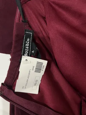 Soieblu burgundy bow front Lace Dress thumbnail 6