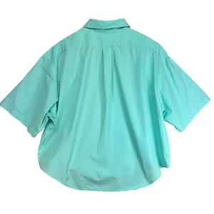 Ralph Lauren Turquoise Cotton Short Sleeve Button Down Classic Fit Shirt‎ XL thumbnail 2