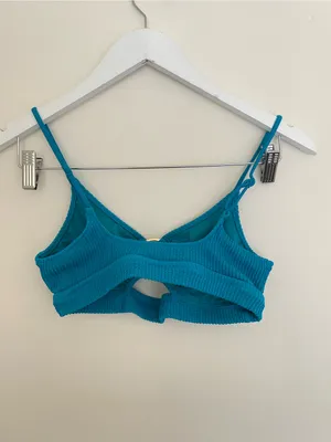 Aerie Crinkle Scoop Cutout Bikini Top Circle Ring Coquillo Medium thumbnail 7