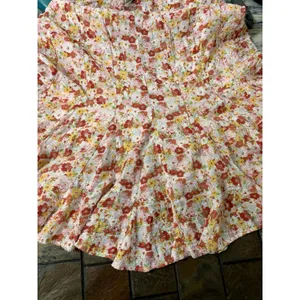 Lulus Babydoll Y2K Mini Dress Roses Floral Hippie Boho Cottage Sundress Medium thumbnail 6