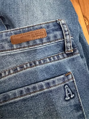Articles of Society Flare Jeans Medium Wash Frayed Raw Hem Size 26 Boho thumbnail 12