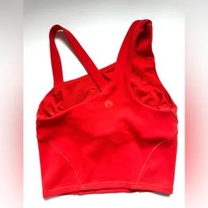 Lululemon Women's Everlux Asymmetrical Tennis Tank Top red Sz‎ 0 thumbnail 4