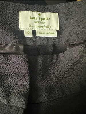 Kate Spade ♠️ Classic Black High-Rise Straight Pants — Women thumbnail 2
