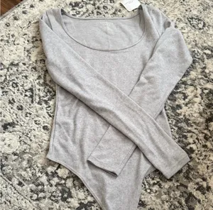 American Eagle Plush Long-Sleeve Scoop Neck Bodysuit thumbnail 2