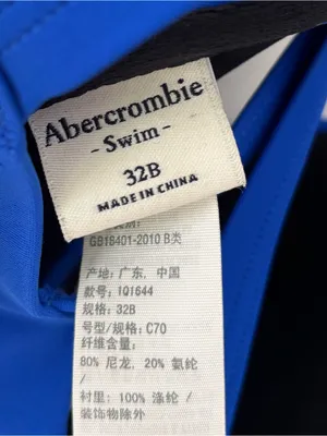 Abercrombie & Fitch Cobalt Blue Bikini Push Up Swim Top Criss Cross Straps thumbnail 11