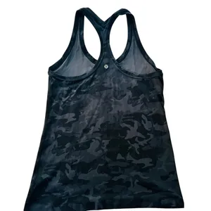 Lululemon Cool Racerback Tank Top Deep Coal Camo Size 12 Nulu Yoga Gym thumbnail 4