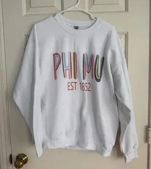 Gildan Phi Mu sweatshirt thumbnail 1
