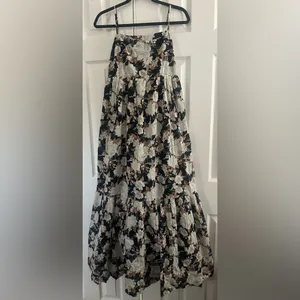 Abercrombie & Fitch Maxi dress size medium Low Back Babydoll floral thumbnail 2