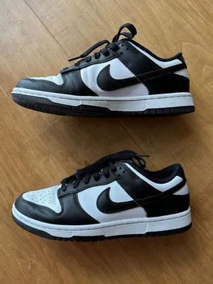 Nike Women’s Dunk Low Retro Sneakers, Black/White, Panda Color, Size 8 thumbnail 3