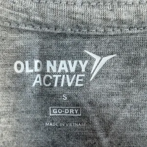 Old Navy Active Women's Small Knot Hem Short Sleeve Top Heather Gray Go-Dry thumbnail 7