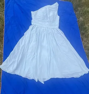 Azazie One-Shoulder Chiffon Bridesmaid Dress Size A6 thumbnail 2