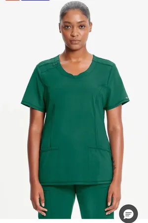 Cherokee Infinity Scrub Set Top & Bottom Medium Hunter Green thumbnail 1