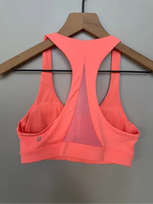 Lululemon Invigorate Bra Pop Orange Sports Bra Size 8 thumbnail 6