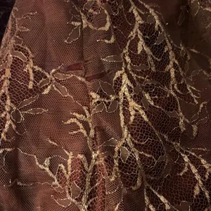 Rtr sz0 Katie May Venus Jumpsuit red wine lace gold shimmer metallic skinny 1 PC thumbnail 12