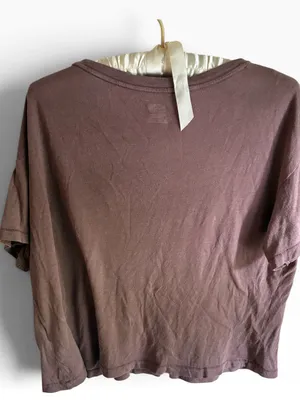 PINK Victoria's Secret Short Sleeve Logo Tee in Dusty Rose. EUC thumbnail 4
