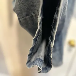VTG 80s Denim Sz:L Acid Wash One Piece Shorts Jumpsuit Rockabilly utility-style thumbnail 14