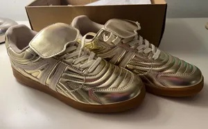 Steve Madden Madrid Sneakers Gold Metallic thumbnail 1