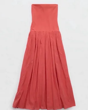 BTWT Aerie at the Barre Convertible Maxi Dress in BLACK thumbnail 4