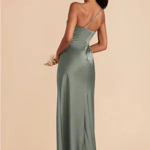 Birdy Grey‎ Kensie Matte Satin One Shoulder Dress Sz XS Sea Glass Bridesmaid NEW thumbnail 2