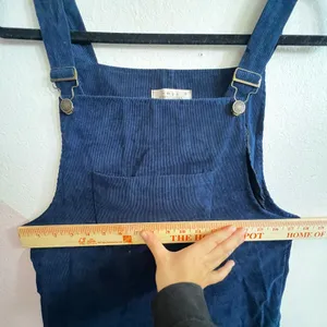 Corduroy Overall Dress Vintage Inspired Cottagecore‎ Indie Sleaze Grunge Blue XS thumbnail 6