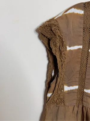 Anthropologie Corey Lynn Calter Brigid Tie-Dye Brown Tunic/ Mini Dress M thumbnail 4