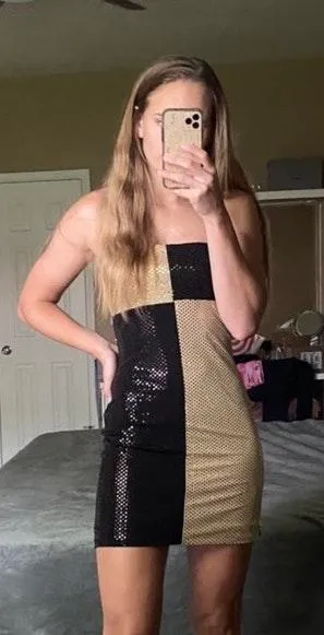 Color Block Party Dress thumbnail 1