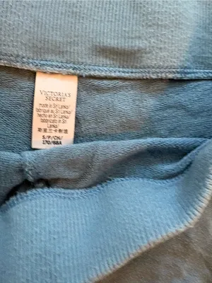 Victoria’s Secret Blue Shorts And Tank Sleep Set Top XS, bottoms Small thumbnail 4