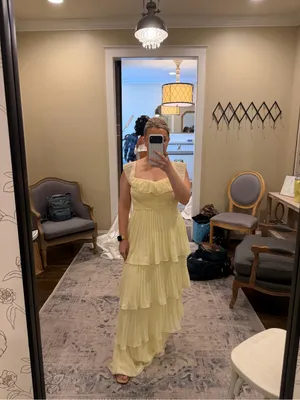 Lulus Always Remarkable Pale Yellow Off-the-Shoulder Maxi Dress thumbnail 5