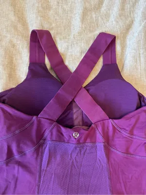 Lululemon Purple Workout Tank Top thumbnail 4