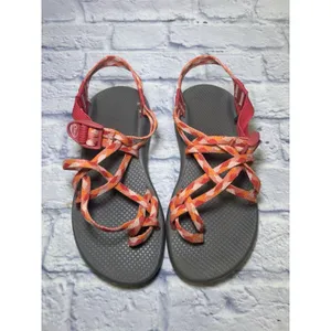 Chacos Sz 9 Wmns ZX/2 Cloud Dual Adjustable Straps Cushioned Sandal Orange/Pink thumbnail 3