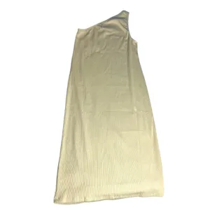 Gap Women's M Rib One-Shoulder Midi Dress‎ Tan Neutral Ribbed Casual thumbnail 7