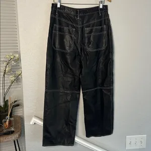 We the Free People It Factor Vegan Leather Pants Topstitching Size 12 Grunge thumbnail 8