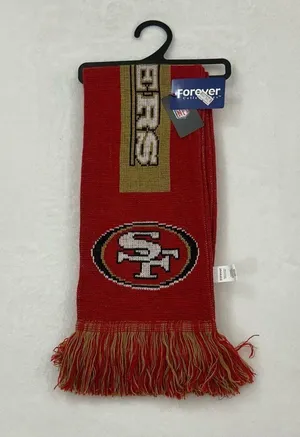 San Francisco SF 49ers NFL Football FOCO Team Logo Acrylic Winter Scarf Scarve A thumbnail 1