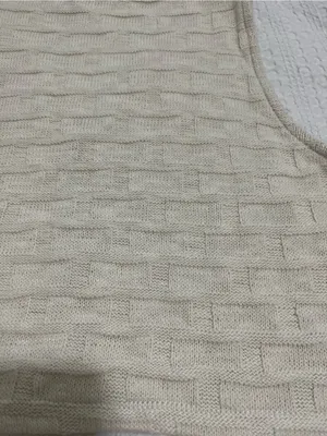 Madewell Sleeveless V-Neck Cropped Tank Top Vest in Creamy White Sz L thumbnail 5