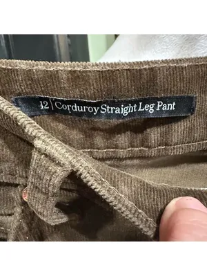 Talbots Olive Green Straight‑Leg Corduroy Jeans – Size 12 thumbnail 6