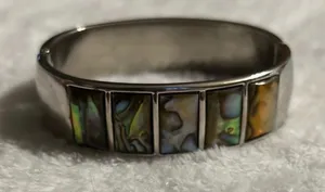 Fashion Costume Jewelry Silver Tone Cuff Bracelet thumbnail 1