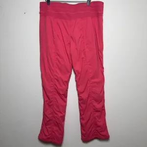 Lululemon Women Dance Studio Pant 14 Glaze Pink Ribbed Mid Rise Lined Casual thumbnail 9