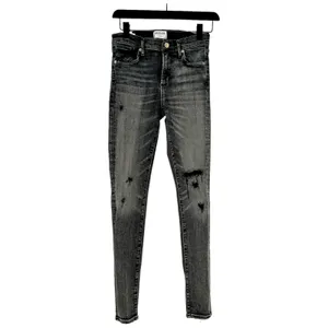 AGOLDE Sophie Skinny‎ Jeans Size 25 Silence Distressed Stretch Black Gray Jeans thumbnail 2