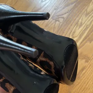 NINE WEST Leopard Faux Stiletto Platform Pumps- 8M thumbnail 16