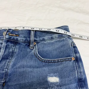 PacSun Vintage High Rise Distressed Denim‎ Shorts Blue Size 29 Button Fly Cutoff thumbnail 7