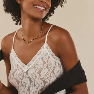 By Anthropologie Lace Camisole XL Ivory Coquette Romantic Boho Layering Floral thumbnail 1