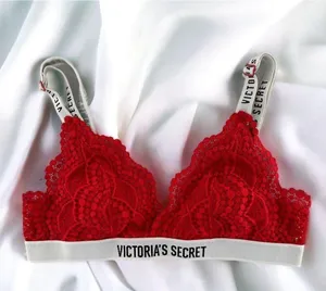 VICTORIA'S SECRET Red Lace Bralette Size Small Bra thumbnail 1