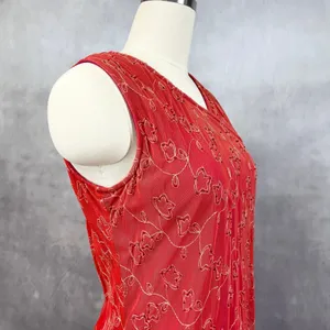 Y2K Womens Ethereal‎ Mesh Dress Medium Cottage Fairy Grunge Artsy Glam HOCO thumbnail 3